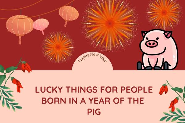 Lucky Things For People Born In a Year Of The pig